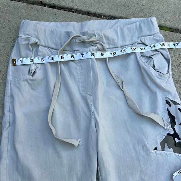 Venti 6 Joggers Solid w/Camo Star Patches, worn once size S - Picture 7 of 14